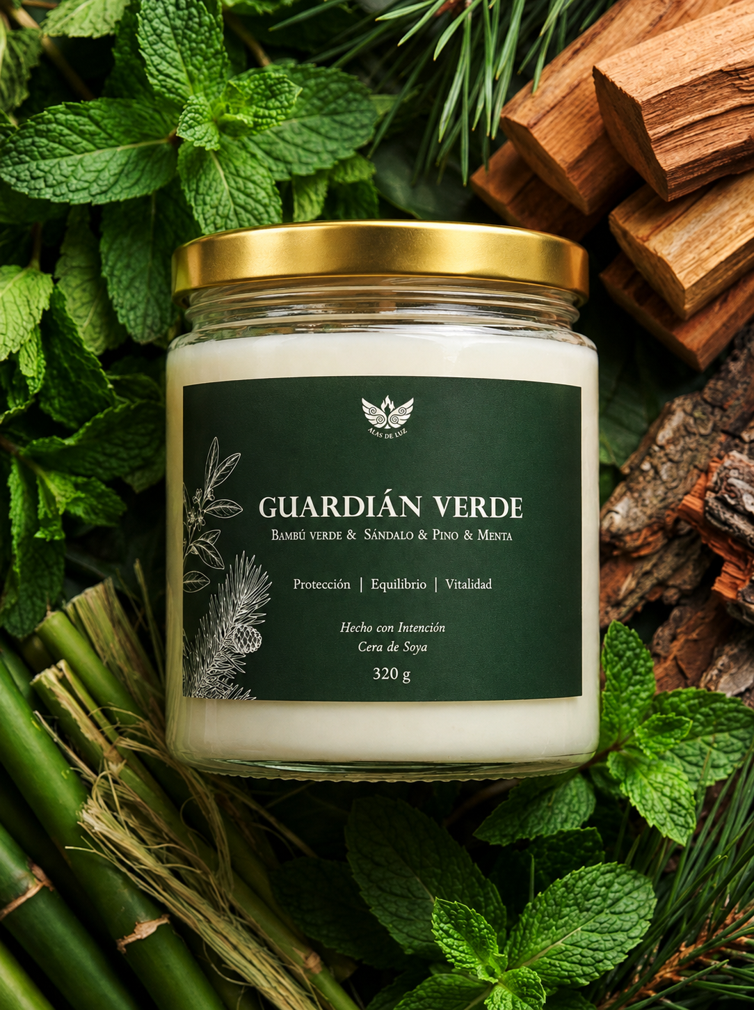 Vela Guardián verde